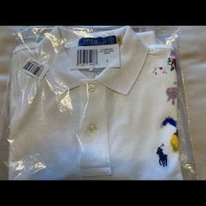 New With tags. Polo Ralph Lauren Paid by Splatter Polo